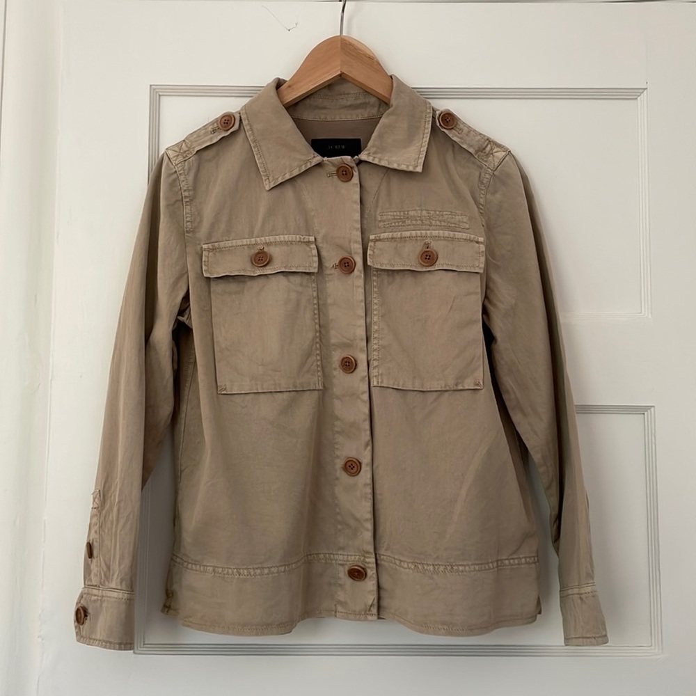 J.CREW khaki swing jacket